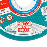 Disc debitare metal TOTAL 115 mm x 1.0 mm x 22.2 mm, pentru inox