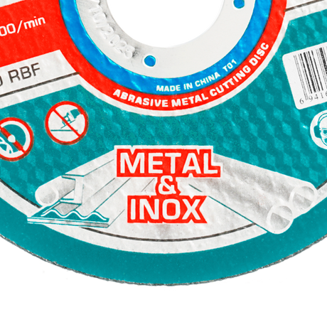 Scule TOTAL, Disc debitare metal TOTAL 115 mm x 1.0 mm x 22.2 mm, pentru inox, 4, atomico.ro