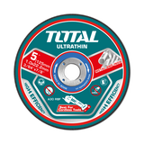 Set discuri taiere metal TOTAL 125 mm, 1.0 mm, 22.2 mm, 25 bucati, pentru inox si metal