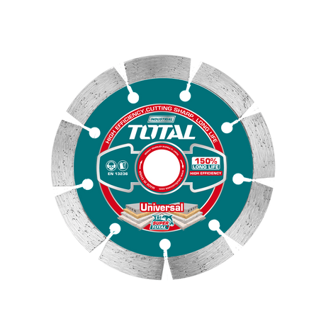 Scule electrice, Disc debitare beton TOTAL Industrial 115mm – pentru beton, piatra, caramida, taiere uscata/umeda, atomico.ro