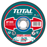 Disc de taiere metal TOTAL 180x1.6x22.2 mm, 8500 rpm, pentru metal si otel inoxidabil