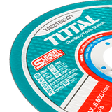 Disc debitare metal TOTAL 230 mm, 1.6 mm, pentru inox, ax 22.2 mm