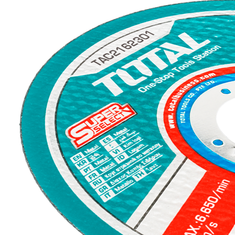 Scule TOTAL, Disc debitare metal TOTAL 230 mm, 1.6 mm, pentru inox, ax 22.2 mm, 5, atomico.ro