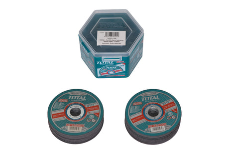 Accesorii scule electrice TOTAL, Set 50 discuri abrazive taiere metal TOTAL - 115mm, 1, atomico.ro