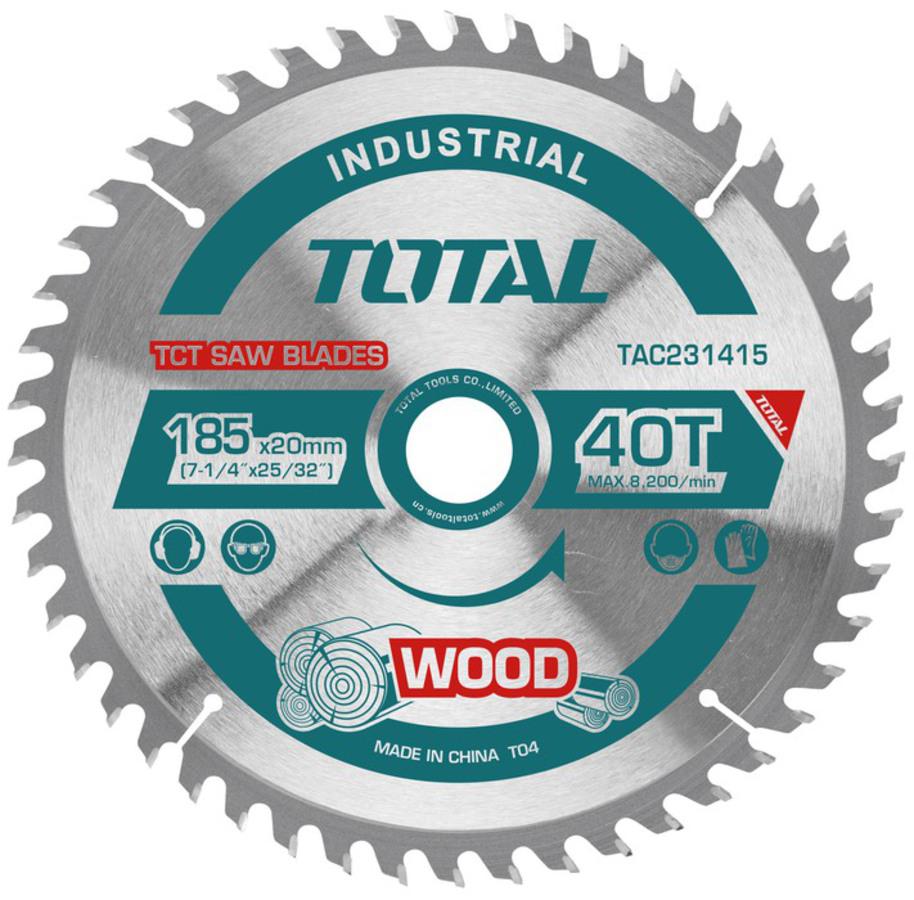 Panza ferastrau TOTAL TCT pentru lemn - 185x20mm, 1, atomico.ro