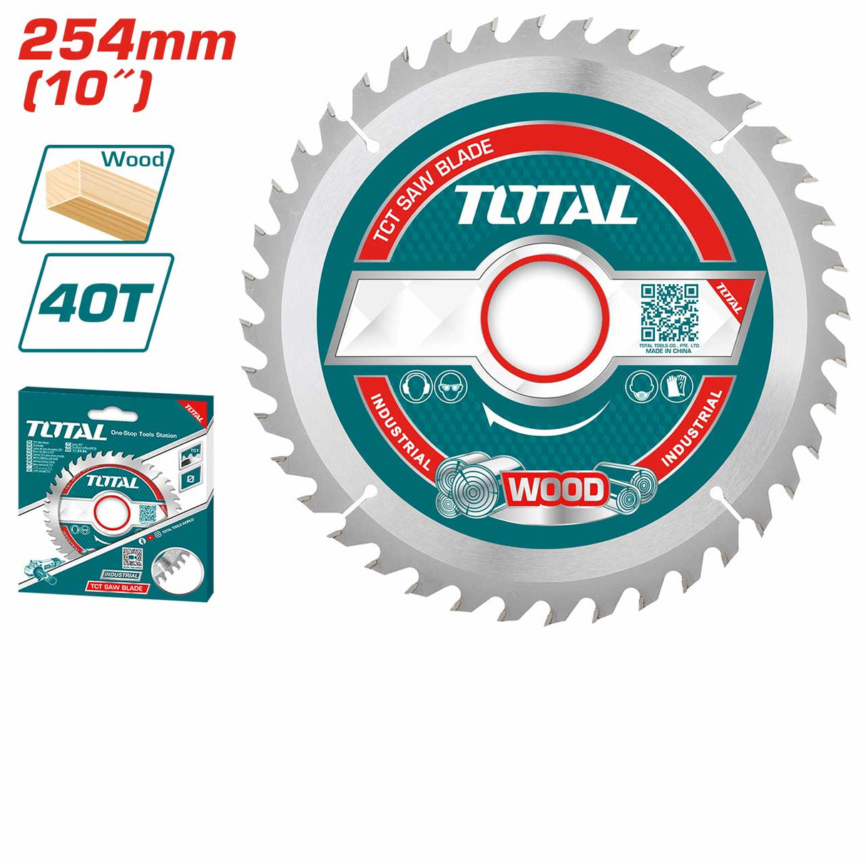 Panza ferastrau TOTAL TCT pentru lemn - 254x30mm, 1, atomico.ro