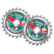 TOTAL - SET 2 BC PANZA FERASTRAU TCT PENTRU LEMN - 140X12.7MM INDUSTRIAL