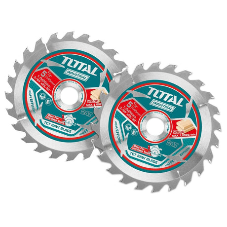 Accesorii scule electrice TOTAL, Set 2 panze fierastrau TCT TOTAL pentru lemn  140X25.4MM INDUSTRIAL, 1, atomico.ro