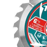 Set discuri lemn TOTAL 165 mm, 24 dinti, ultra subtiri, ax 20 mm, 2 bucati