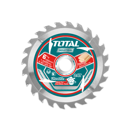 Scule TOTAL, Set discuri lemn TOTAL 165 mm, 24 dinti, ultra subtiri, ax 20 mm, 2 bucati, 1, atomico.ro