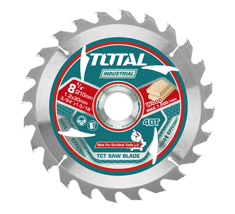 Scule si utilaje constructii, Panza fierastrau TCT pentru lemn TOTAL – 210 mm, 1, atomico.ro
