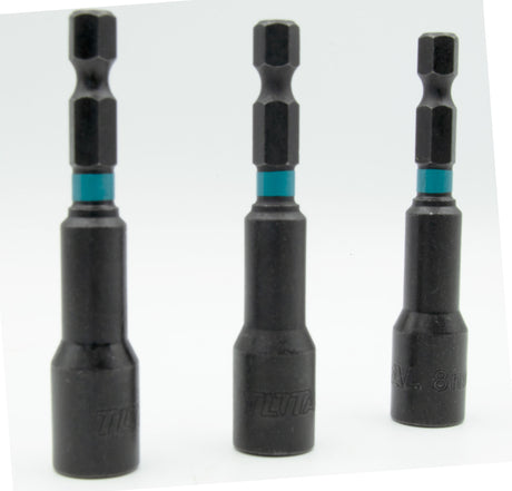 Accesorii scule electrice TOTAL, Set chei impact Total, 3buc, 8mm - 1/4 hex - 65mm, 3, atomico.ro