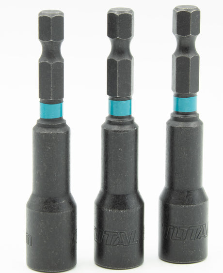 Accesorii scule electrice TOTAL, Set chei impact Total, 3buc, 8mm - 1/4 hex - 65mm, 1, atomico.ro