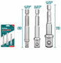 TOTAL - SET 3 ADAPTOARE 1/4, 3/8,1/2