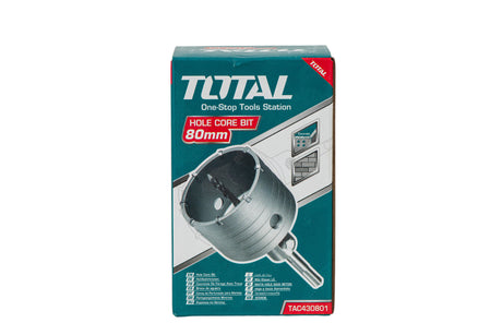 Accesorii scule electrice TOTAL, Burghiu cu carota vidia pentru beton Total - 80mm, 4, atomico.ro