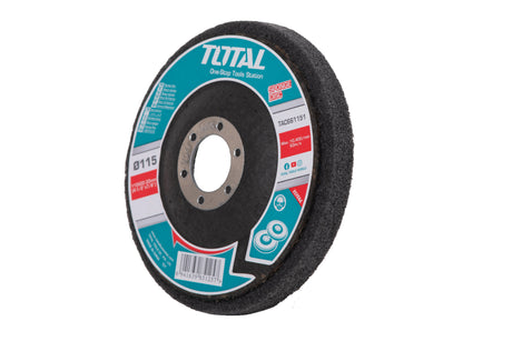 Scule electrice TOTAL, Disc burete TOTAL pentru curatare rugina si vopsea, 115x22.22mm, 3, atomico.ro