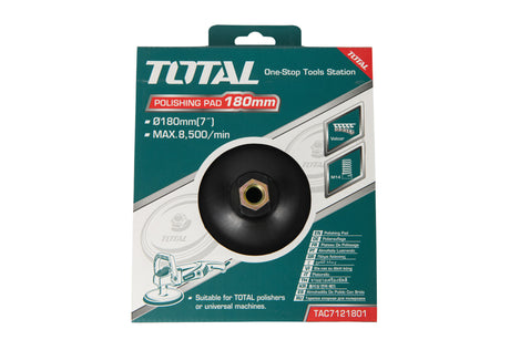 Accesorii scule electrice TOTAL, Disc de lustruit cu flansa Total - 180mm, 4, atomico.ro