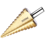 Burghiu in trepte TOTAL 6–38 mm, HSS 4341, finisaj titan, pentru metal