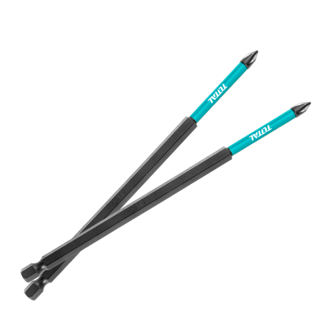 Scule TOTAL, Set 10 biti de impact TOTAL PH2 x 200 mm, magnetici, otel S2, 1, atomico.ro