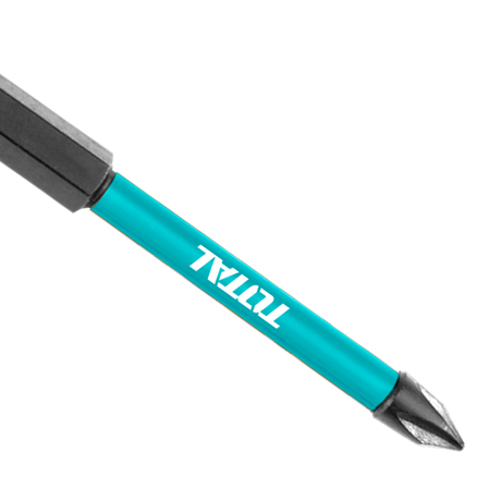 Scule TOTAL, Set 10 biti de impact TOTAL PH2 x 200 mm, magnetici, otel S2, 3, atomico.ro