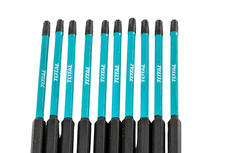 Accesorii scule electrice TOTAL, Set 10 biti de impact Total T25, 250mm, 3, atomico.ro