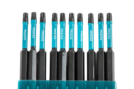Accesorii scule electrice TOTAL, Set 10 biti de impact Total TORX, T25, 150mm, 4, atomico.ro