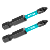 Set biti impact TOTAL PH2, 50 mm, S2, 2 buc