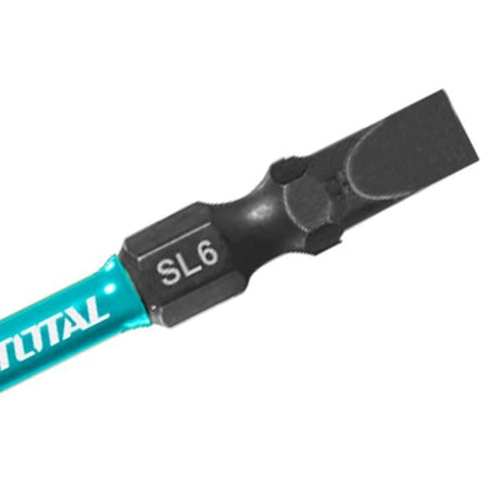 Scule TOTAL, Set biti impact TOTAL PH2 + SL6, 65 mm, S2, 2 buc, 1, atomico.ro
