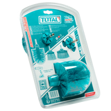 Set perii curatare TOTAL 3 piese, duritate medie, prindere 1/4" HEX, 51 mm si 89 mm