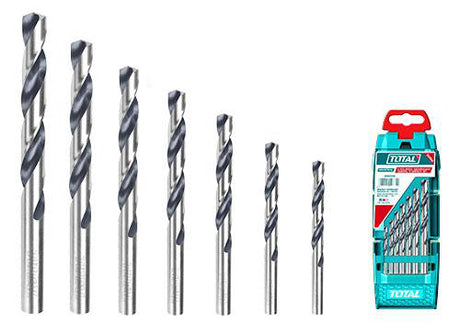 Scule TOTAL, Set burghie metal TOTAL 7 piese, HSS 4341, 2–6 mm, 1, atomico.ro