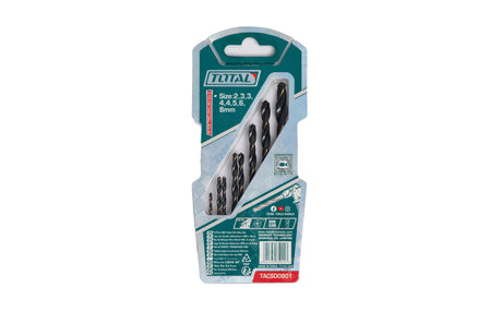 Accesorii scule electrice TOTAL, Set burghiu pentru metal Total - HSS 8 buc, 1, atomico.ro