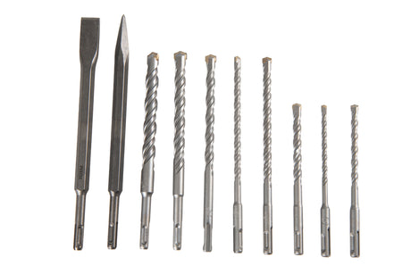 Accesorii scule electrice TOTAL, Set 10 piese SDS Plus TOTAL dalta, spitz si burghie, 4, atomico.ro