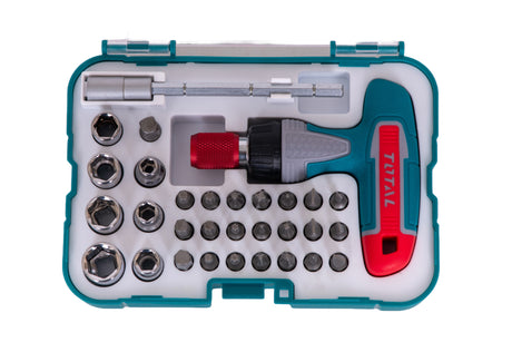 Total, Set TOTAL 31 surubelnite clichet cu maner T, 3, atomico.ro