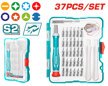 Total, Set surubelnite de precizie Total - 37 buc., 5, atomico.ro