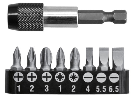 Accesorii scule electrice TOTAL, Set 8 biti cu prelungitor Total, 1, atomico.ro