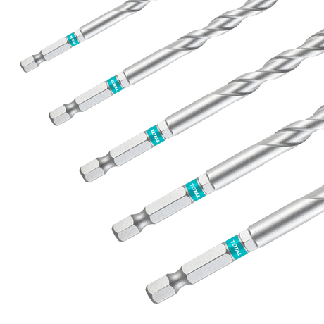 Scule TOTAL, Set 5 burghie zidarie TOTAL HEX, 4–10 mm, pentru beton si caramida, 3, atomico.ro