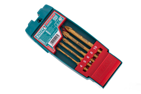 Diamante sticla, Set burghie pentru sticla Total - 5 piese, 5, atomico.ro