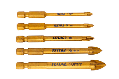 Diamante sticla, Set burghie pentru sticla Total - 5 piese, 6, atomico.ro