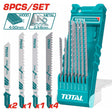 TOTAL - SET LAME FIERASTRAU 450MM PENTRU ALUMINIU, METAL, LEMN