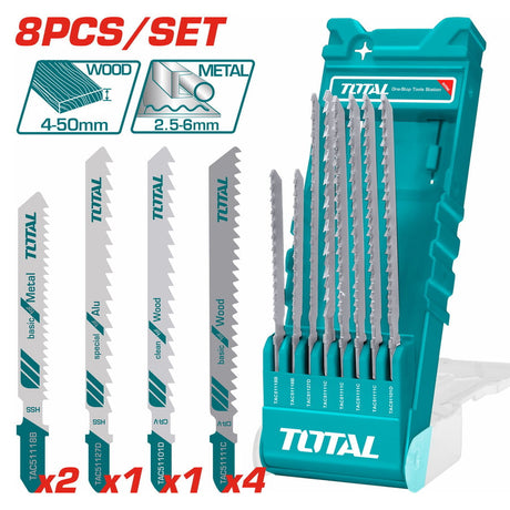 Accesorii scule electrice TOTAL, Set lame fierastrau TOTAL 450MM pentru aluminiu, metal, lemn, atomico.ro