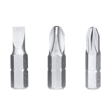 Set burghie si biti TOTAL 19 piese, HSS metal, zidarie, biti 25 mm
