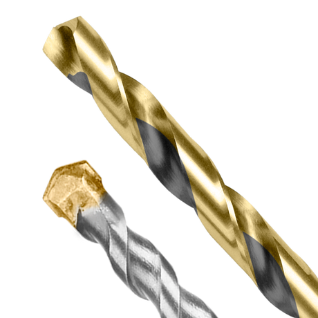 Scule TOTAL, Set burghie si biti TOTAL 19 piese, HSS metal, zidarie, biti 25 mm, 5, atomico.ro