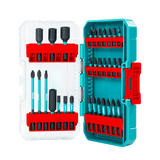 Set biti impact TOTAL 31 piese, 25/50/89 mm, piulite magnetice, suport inclus