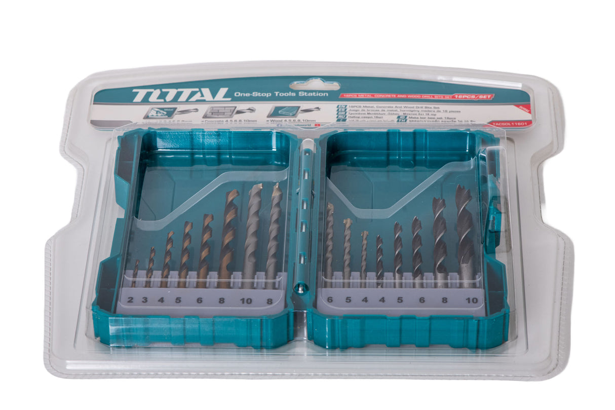 Set burghie TOTAL pentru metal/beton/lemn 16 buc, 2, atomico.ro