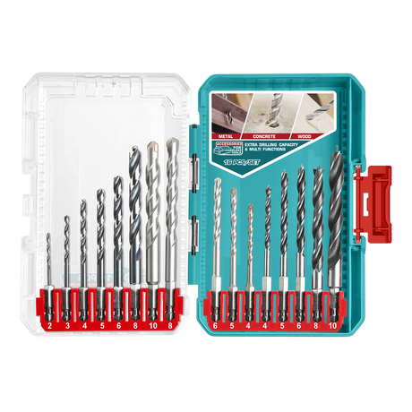 Total, Set 16 buc. burghie metal TOTAL pentru beton si lemn, 1, atomico.ro