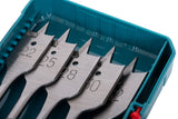 Set 12 buc. burghie plate pentru lemn TOTAL, 8–32 mm, tija hex 1/4"