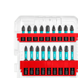 Set biti impact TOTAL 51 piese, 25 mm si 50 mm, piulite magnetice, suport cu eliberare rapida