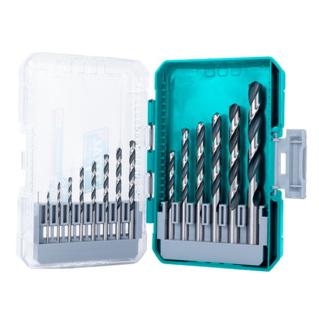 Scule TOTAL, Set burghie metal TOTAL 15 piese, HSS 4341, 1–12 mm, 5, atomico.ro