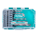 Set burghie metal TOTAL 15 piese, HSS 4341, 1–12 mm