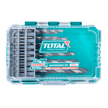 Scule TOTAL, Set burghie metal TOTAL 15 piese, HSS 4341, 1–12 mm, 3, atomico.ro